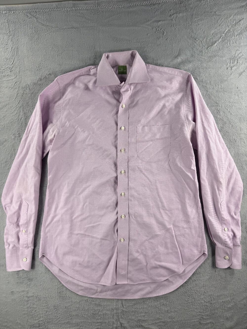 Sid Mashburn Dress Shirt Mens 15 1/2 35 Pink Long Sleeve Button Up Preppy